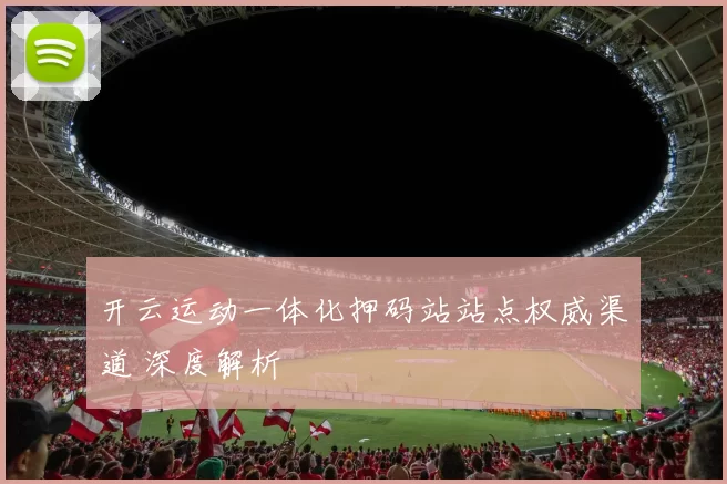 开云运动一体化押码站站点权威渠道 深度解析